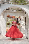 KA 1108 Blooming Embroidery Designer Gown Wholesale Price In Surat
